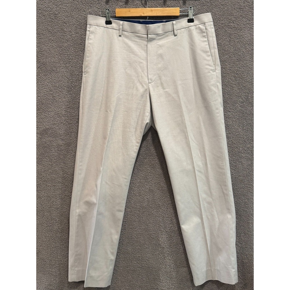 Banana Republic Men's Dress Pants 35x32 Modern Slim Fit‎ Beige Non-Iron Work
